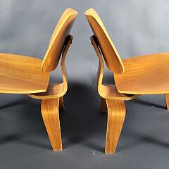 Pair of Vintage Eames for Herman Miller LCW Plywood Lounge Chairs