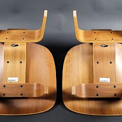 Pair of Vintage Eames for Herman Miller LCW Plywood Lounge Chairs