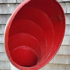Two 1920s Vintage Nautical Steamship Ventilator Funnels