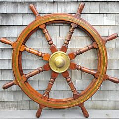 1866-1865 Large Ship Wheel A