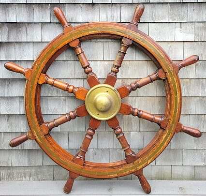 1866-1865 Large Ship Wheel A