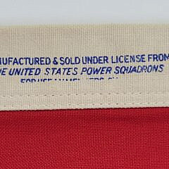 Vintage Nautical U.S. Power Squadrons Motorboat Yacht Flag
