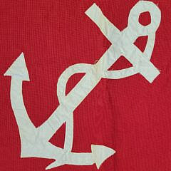 Vintage Nautical U.S. Power Squadrons Motorboat Yacht Flag