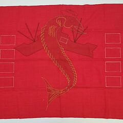 World War Two U.S. Navy U.S.S. Sand Lance SS-381 Submarine Kill Flag