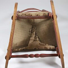 Rare Nantucket Rocker in Original Red Stain, 18th Century