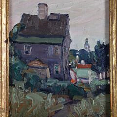 Anne Ramsdell Congdon Oil on Panel “Town Clock”