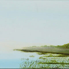 Dylan Stark (American 21st Century) oil "Red Fog"