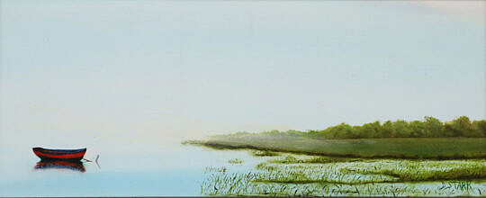 Dylan Stark (American 21st Century) oil "Red Fog"