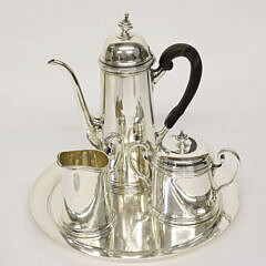 Tiffany and Co. Sterling Silver Three Piece Coffee Service