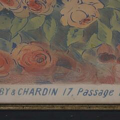 Framed French Lithograph Poster “Fete des Fleurs, circa 1897 Imp. Caby & Chardin 17 Passage Daudin Paris Affiches Massias”
