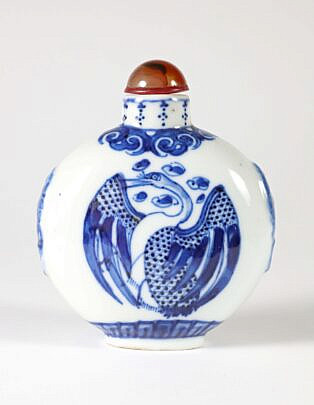 Chinese Porcelain Snuff Bottle, Qing Dynasty