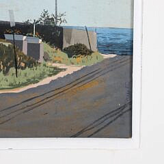 John Austin (1918-2001) “White House on Nantucket” Tempera on Board, circa 1996