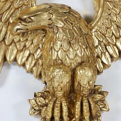 Vintage Gilt Architectural Eagle Plaque