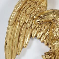 Vintage Gilt Architectural Eagle Plaque