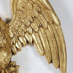 Vintage Gilt Architectural Eagle Plaque