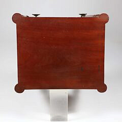 Massachusetts Sheraton One Drawer Cookie Corner Work Stand, 19th Century