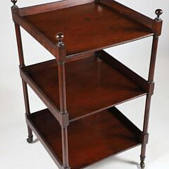 English Regency Mahogany Three Tier Etagere, 19th Century
