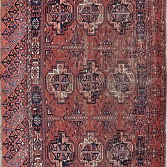 Two Antique Turkoman Oriental Carpet Rug Bag Faces