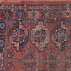 Two Antique Turkoman Oriental Carpet Rug Bag Faces