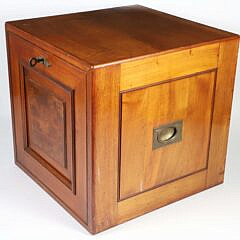 Antique English Edwardian Mahogany Coin Collectors Cabinet