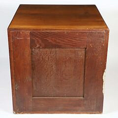 Antique English Edwardian Mahogany Coin Collectors Cabinet