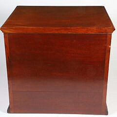 Antique English Edwardian Mahogany Coin Collectors Cabinet