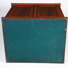 Antique English Edwardian Mahogany Coin Collectors Cabinet