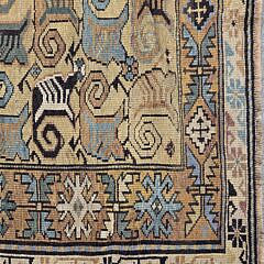 Vintage Hand Knotted Oriental Scatter Rug