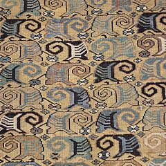 Vintage Hand Knotted Oriental Scatter Rug