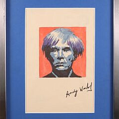 After Andy Warhol Self Portrait