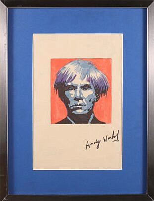 After Andy Warhol Self Portrait
