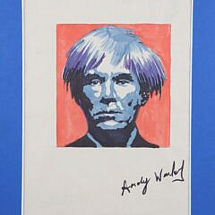 After Andy Warhol Self Portrait