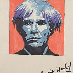 After Andy Warhol Self Portrait