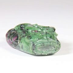 Chinese Amethyst in Green Matrix Snuff Bottle, Qing Dynasty