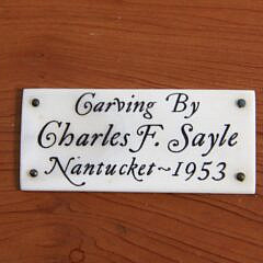 Fine Charlie Sayle Sr. Carved Wood Ten-Whale Species Plaque
