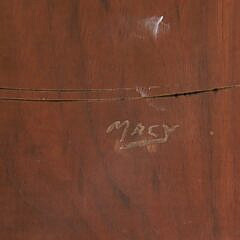 Fine Aletha Macy Carved Seven-Whale Species Plaque
