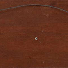 Carved and Painted Half Hull on Mahogany Plank