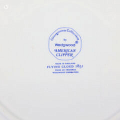 Wedgwood American Clipper Flying Cloud Blue and White China