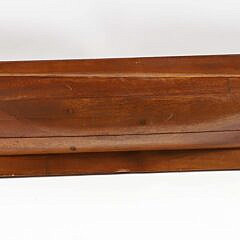 Vintage Half Hull Mounted on Board, Four-Lifts