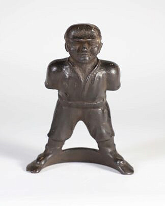 Rare Cast Iron Baseball Player Doorstop 19th Century