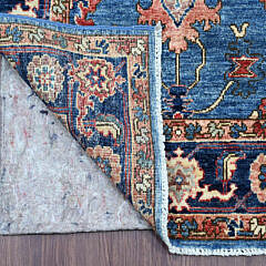 Marlin Blue Heriz Aryana Collection Hand Knotted Oriental Rug Runner