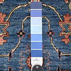 Marlin Blue Heriz Aryana Collection Hand Knotted Oriental Rug Runner