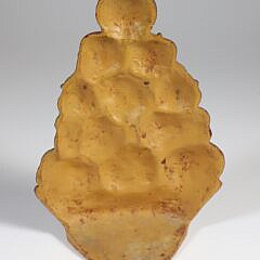 Decorative Painted Cast Iron “Basket of Apples” Doorstop