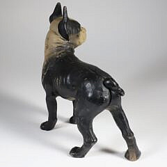 Painted Cast Iron Boston Terrier Doorstop