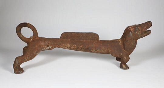 Vintage Cast Iron Dachshund Boot Scrape