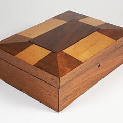 Antique Shaker Multi-Wood Sewing Box