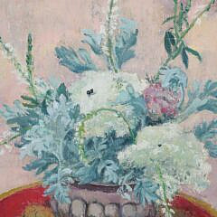 Elizabeth Saltonstall (1900-1990) “Floral Still Life” Oil on Canvas