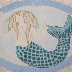 Claire Murray Oval Mermaid Hooked Rug