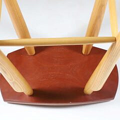 Set of Four Stephen Swift Cherry and Ash Bar Stool