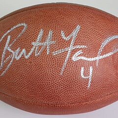Brett Farve Signed Wilson NFL Football